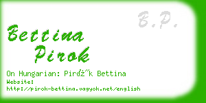 bettina pirok business card